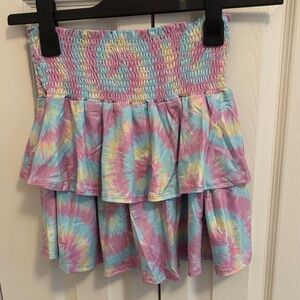 Vibrant Tie-Dye Kids Skirt